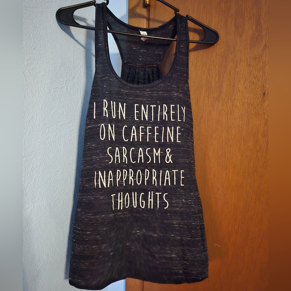 Bella Canvas Charcoal Heather Racerback Tank Top